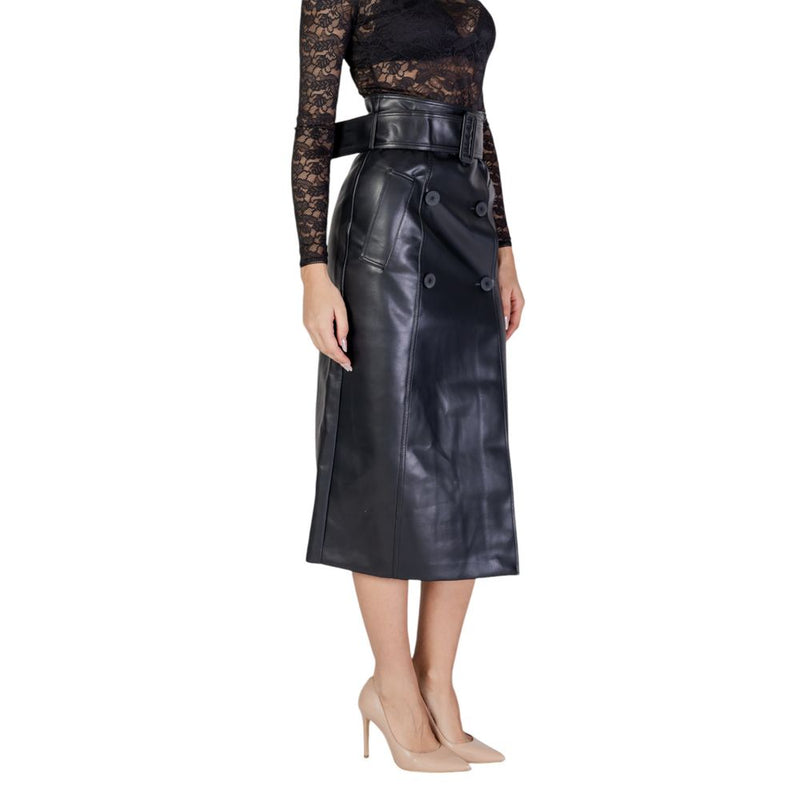 Black Polyester Skirt