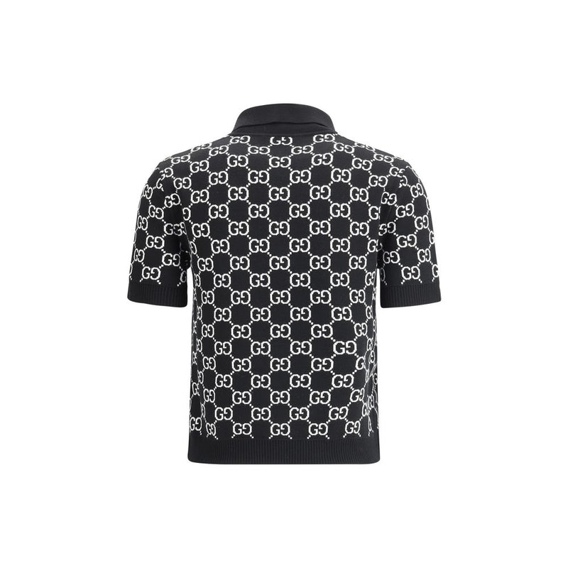 GG wool jacquard Polo Top