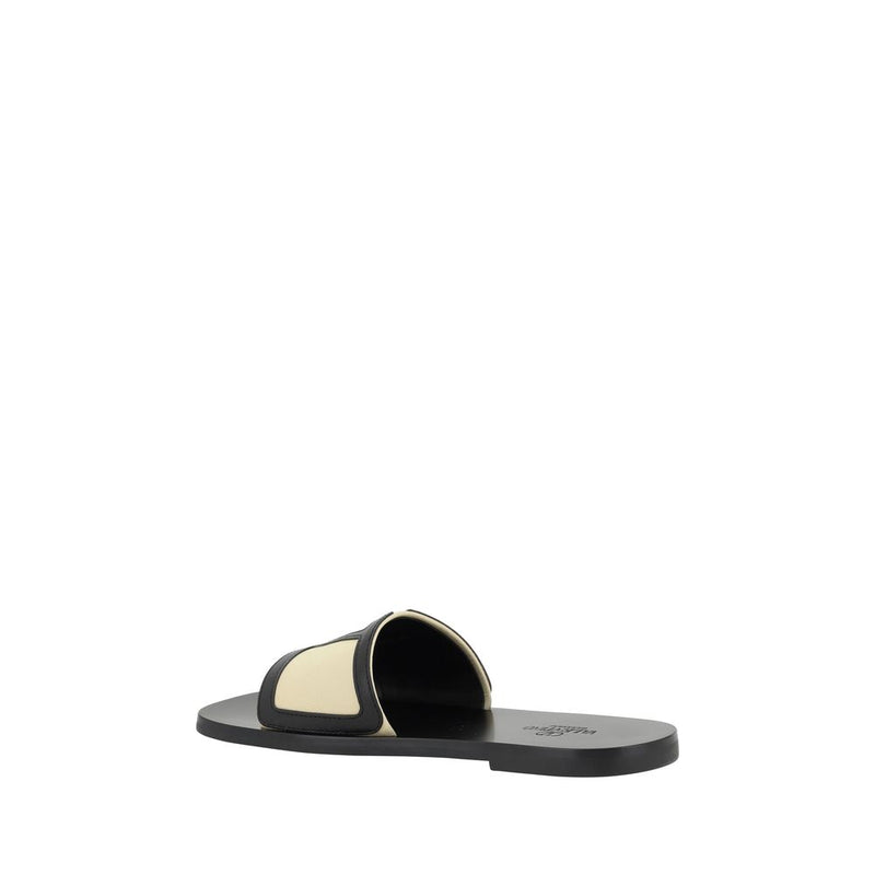 V Logo Sandals