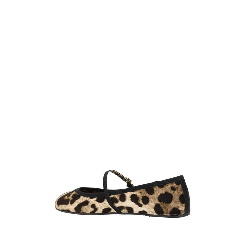 Leopard-print ballerinas