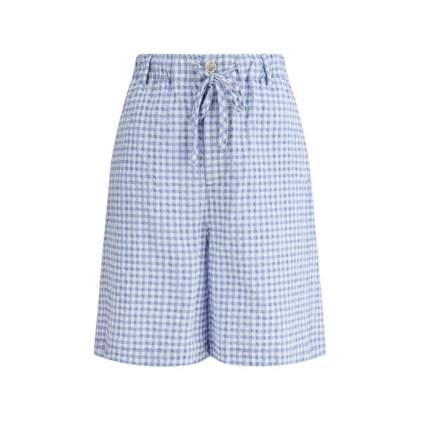 knee-length Vichy Shorts