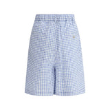 knee-length Vichy Shorts