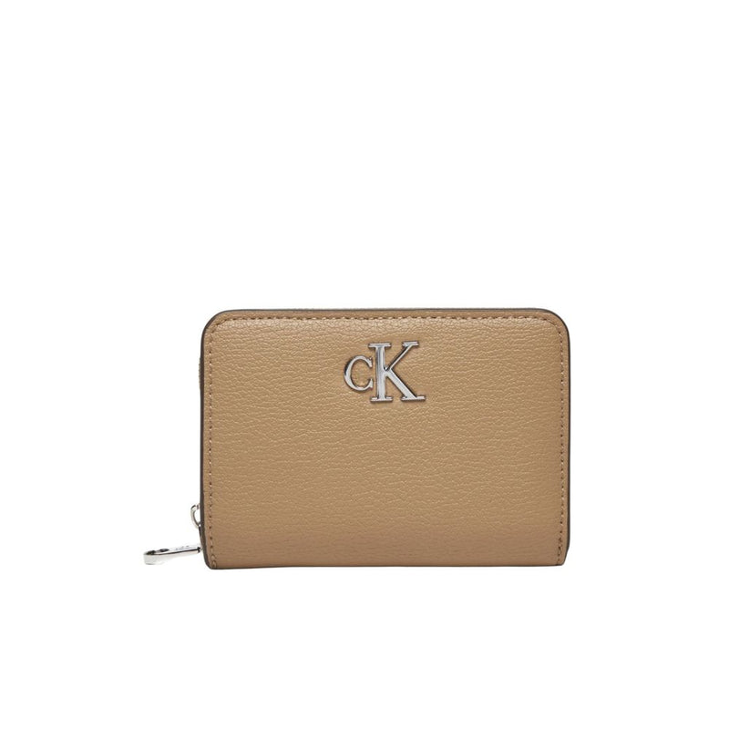 Beige Recycled Polyester Wallet