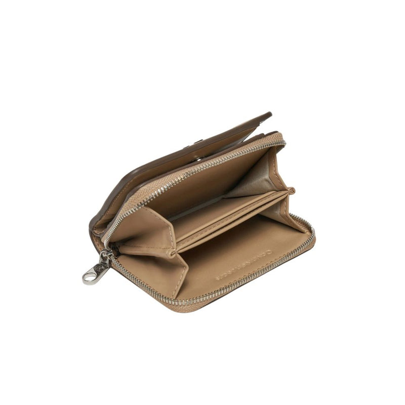 Beige Recycled Polyester Wallet