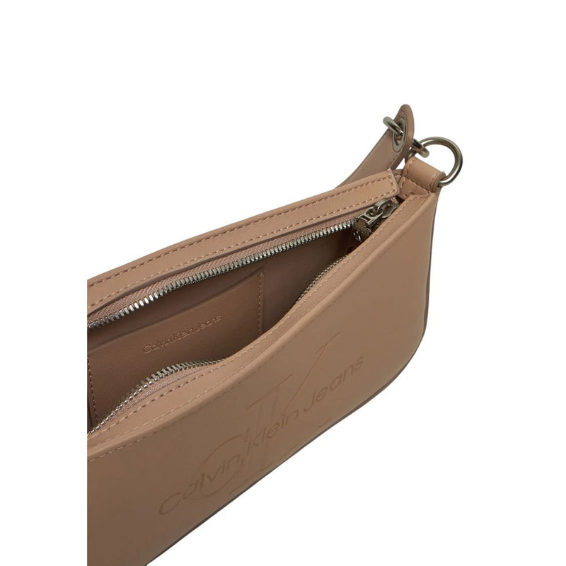 Beige Polyethylene Handbag