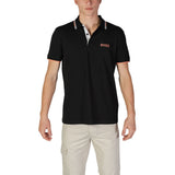 Black Cotton Polo Shirt