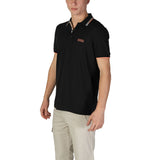 Black Cotton Polo Shirt