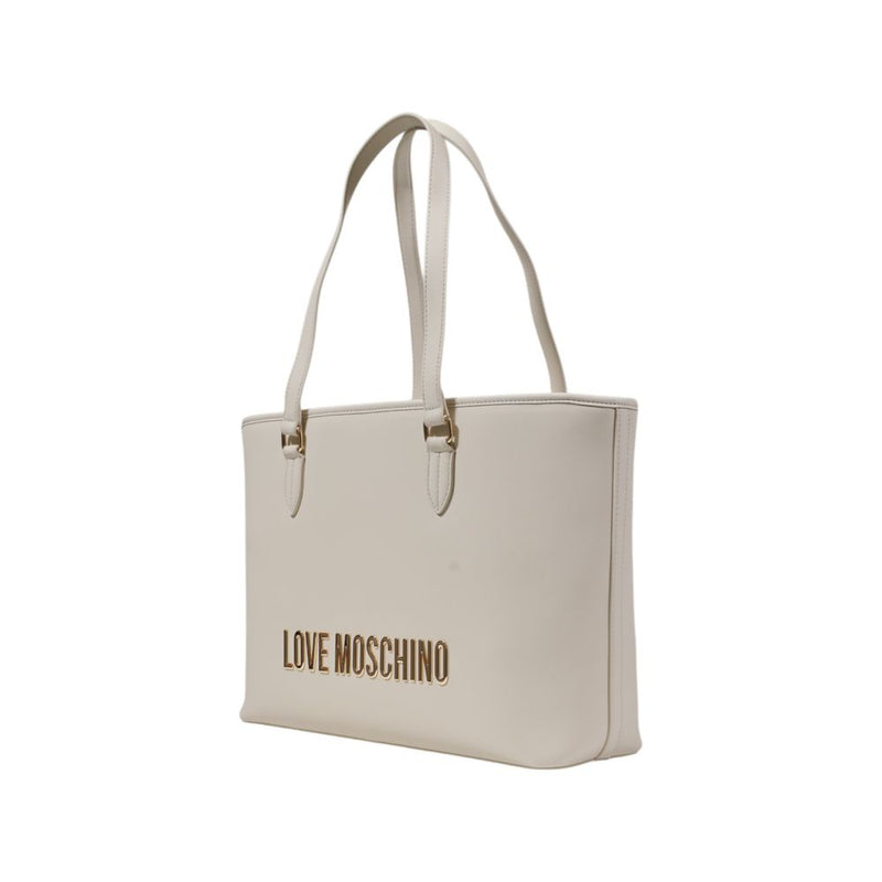 Beige Polyethylene Handbag