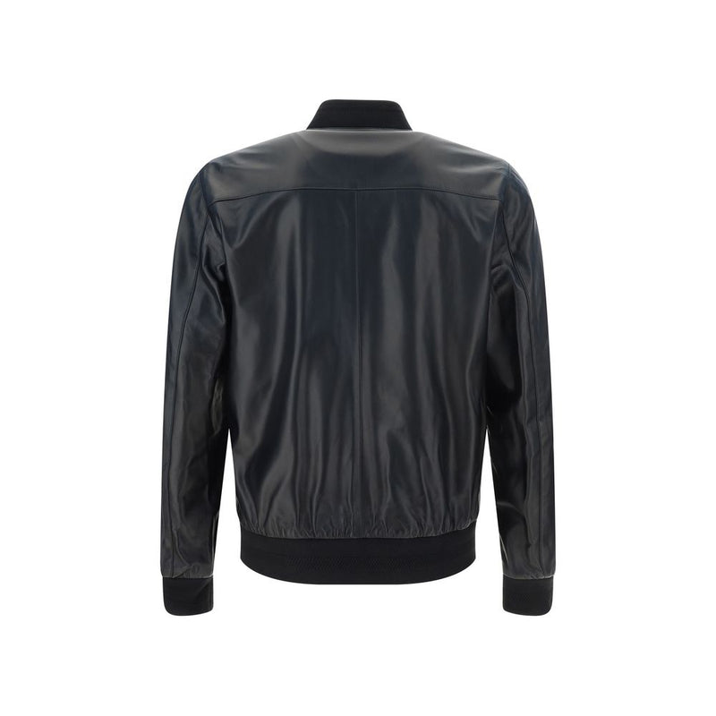 Leather Bomber Jacket