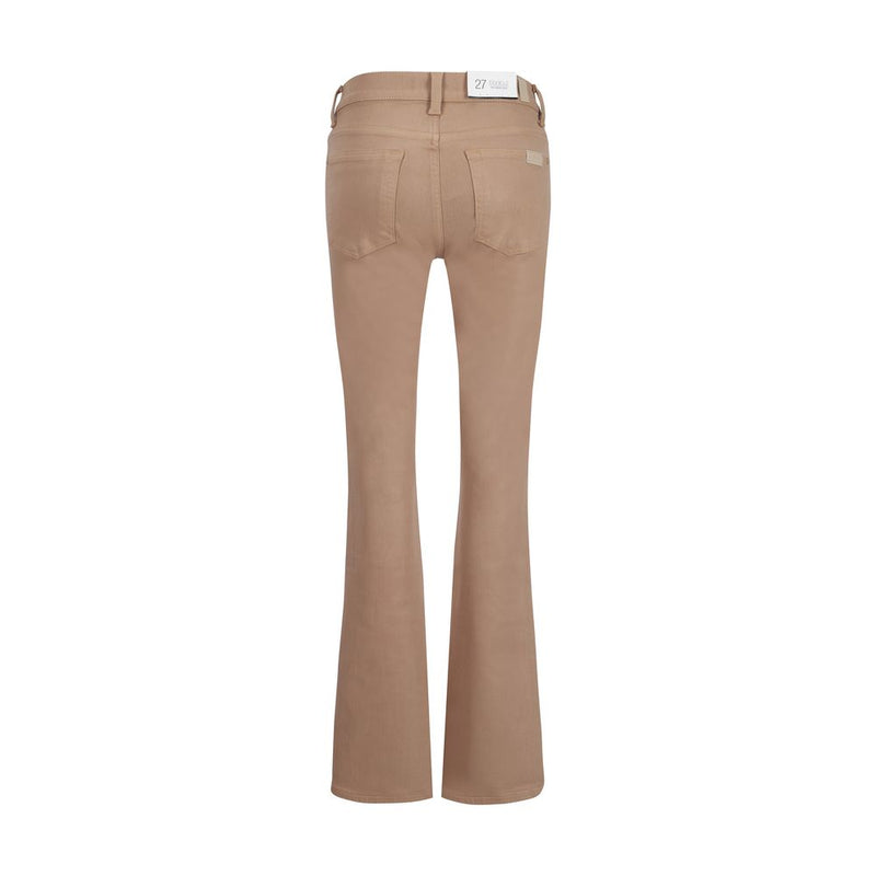 Coated Strecht Cafe Crema Denim Pants