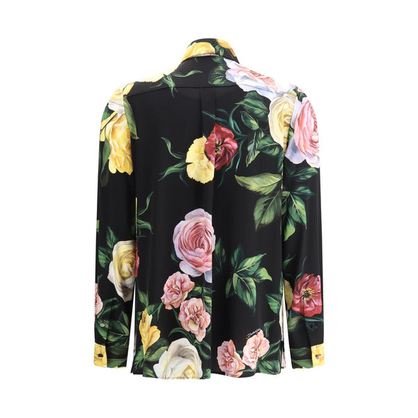 Rose and peony print Shirt