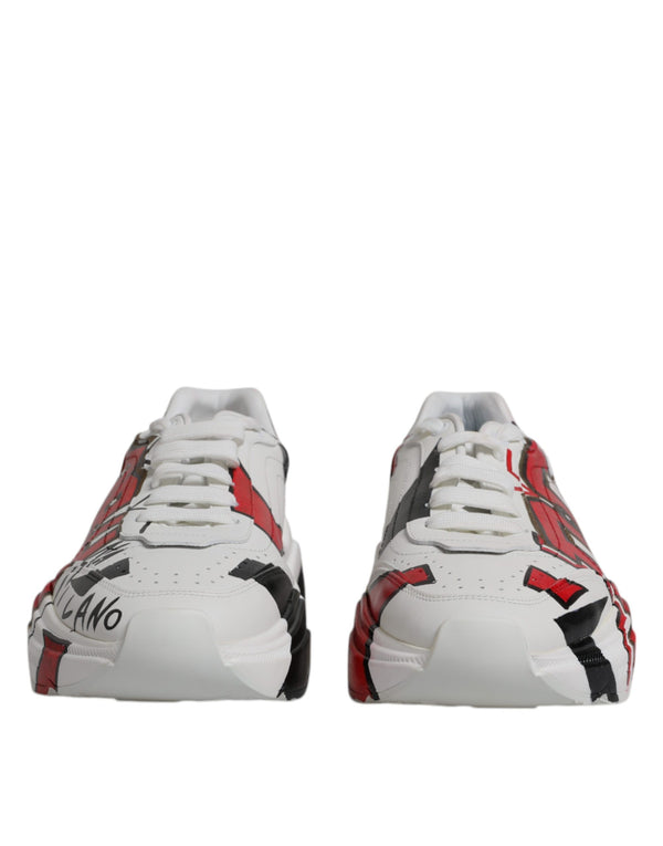 White Daymaster Hand Painted Sneakers Shoes