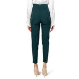 Green Polyester Jeans & Pant