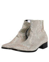 Silver Strass Chelsea Ankle Boots Shoes