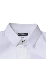 White Cotton Long Sleeve MARTINI Dress Shirt