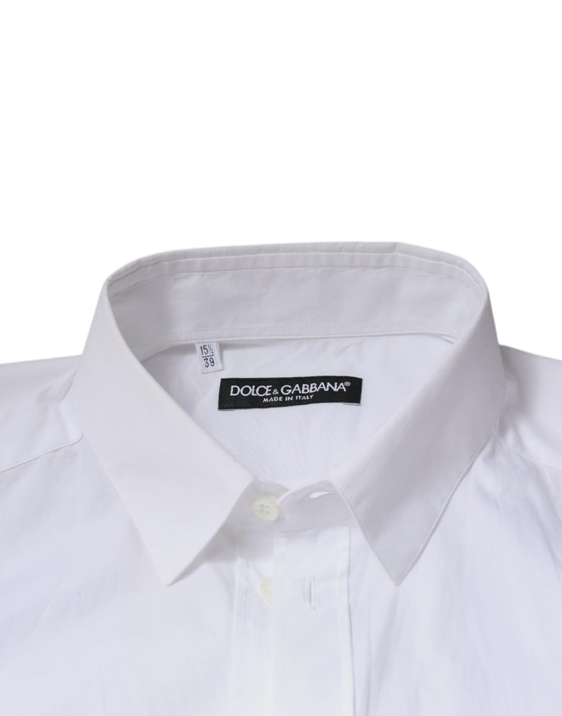 White Cotton Long Sleeve Formal Dress Shirt