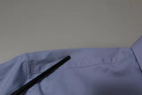 Light Blue Cotton Slim SICILIA Dress Shirt