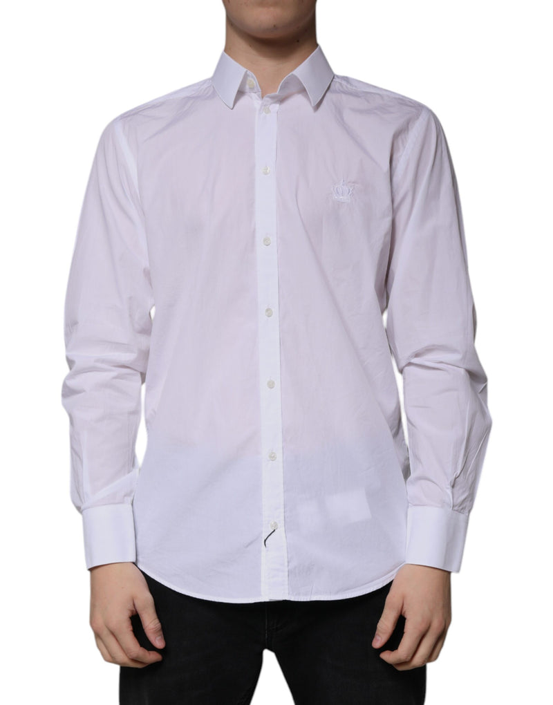 White Cotton Slim Fit MARTINI Men Dress Shirt