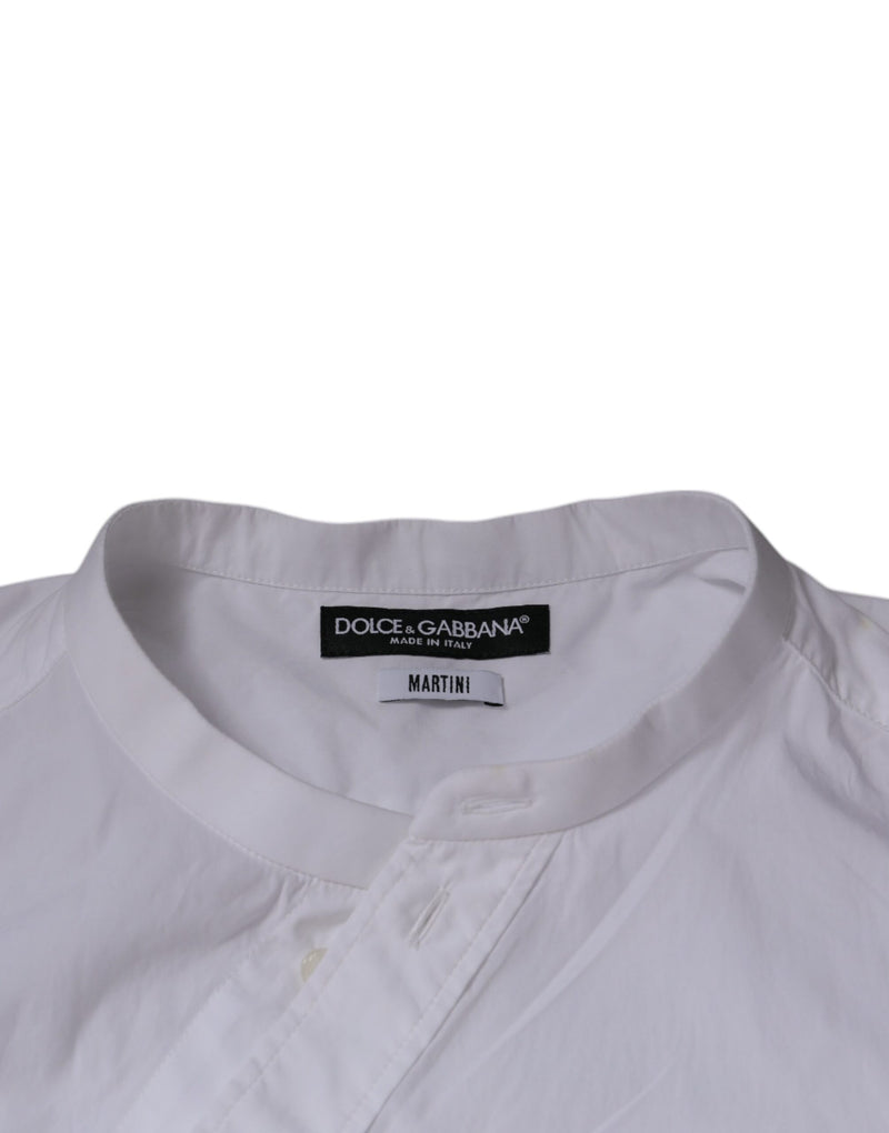 White Cotton Slim Fit MARTINI Dress Shirt