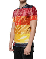 Multicolor Tie Dye Cotton Round Neck T-shirt