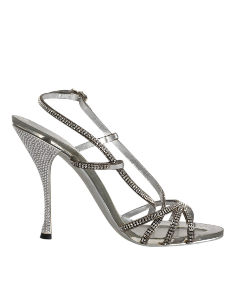 Silver Crystal Slingback KEIRA Sandals Shoes