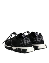 Black White Logo Sorrento Sneakers Shoes