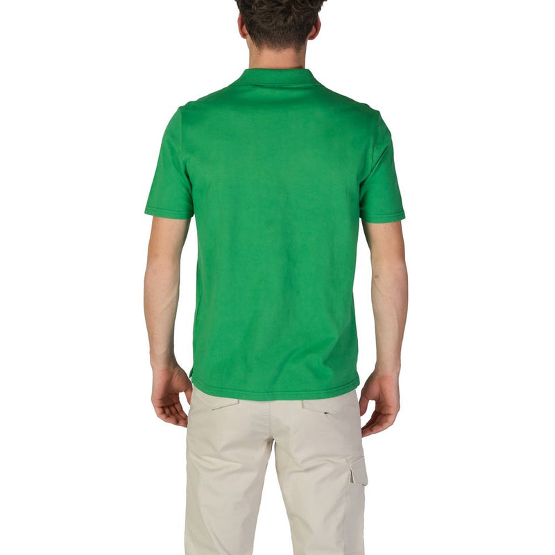 Green Cotton Polo Shirt