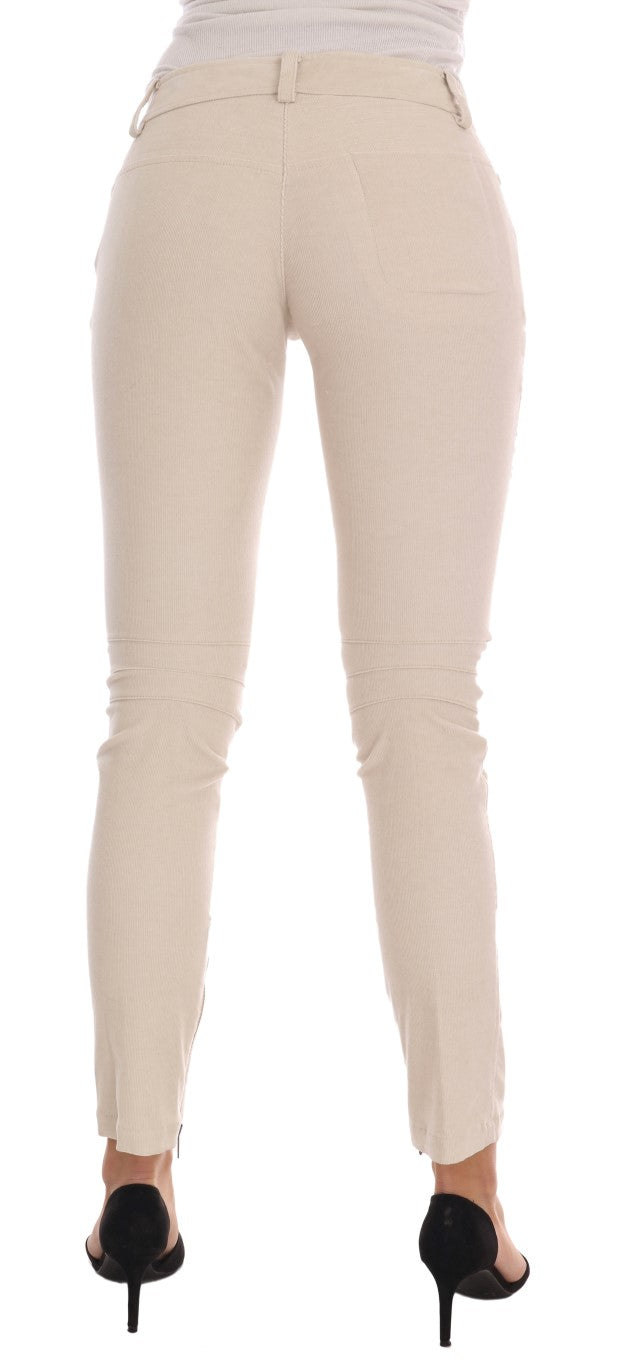 Pantaloni skinny slim chic garroo beige