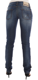 Stilvolle dünne Low -Rise -Jeans Jeans