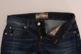 Stilvolle dünne Low -Rise -Jeans Jeans