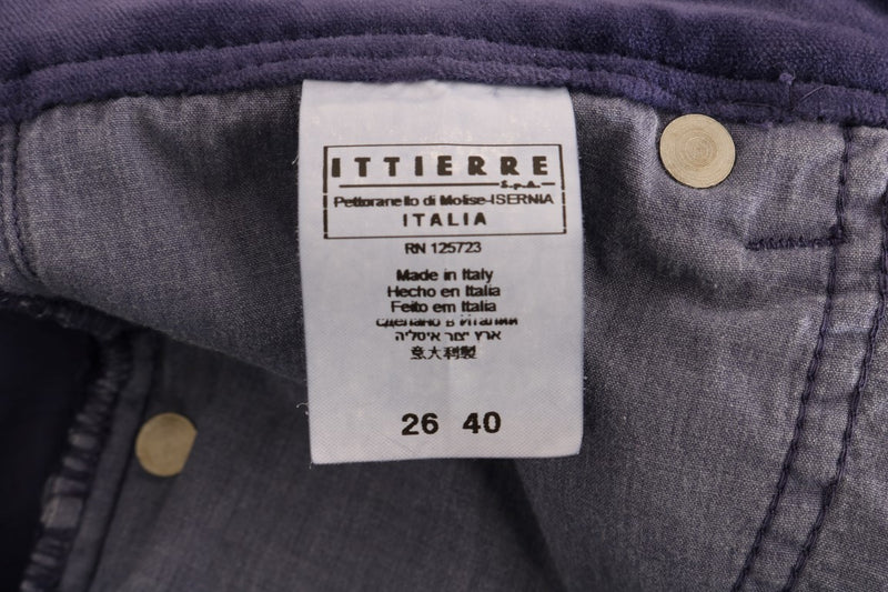 Pantaloni di bagliori di bootcut a velluto viola chic