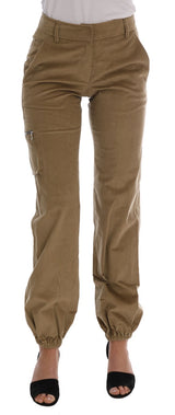 Pantalones casuales chic beige para estilo sofisticado