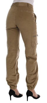 Pantalones casuales chic beige para estilo sofisticado