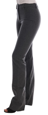 Pantalones formales grises grises - elegancia refinada