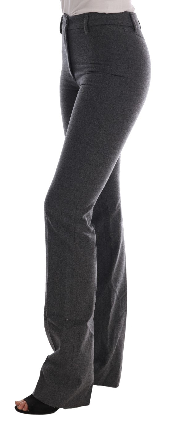 Pantalon formel gris chic - élégance raffinée