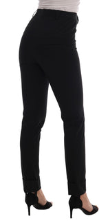 Leggings elegantes de estribo negro