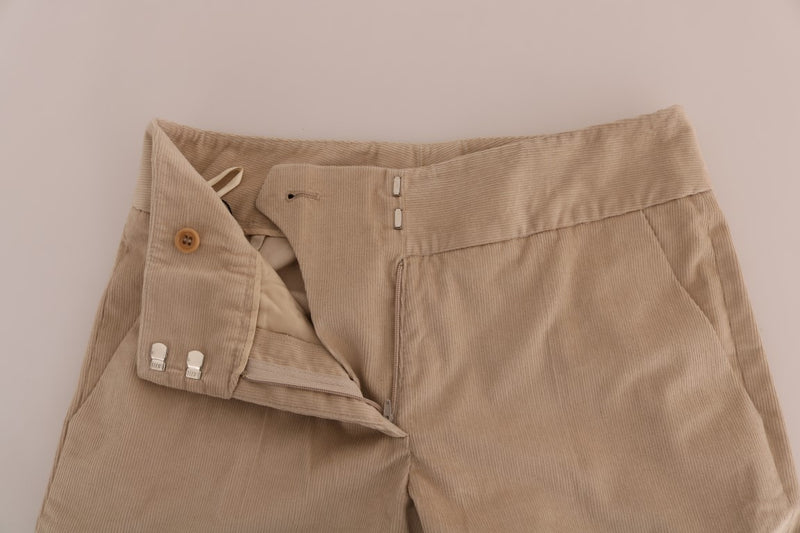 Chic Beige Bootcut Flared Hosen