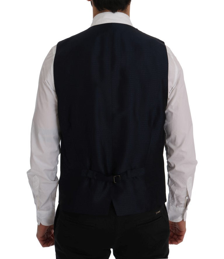 Gilet de gilet à rayures bleu élégant