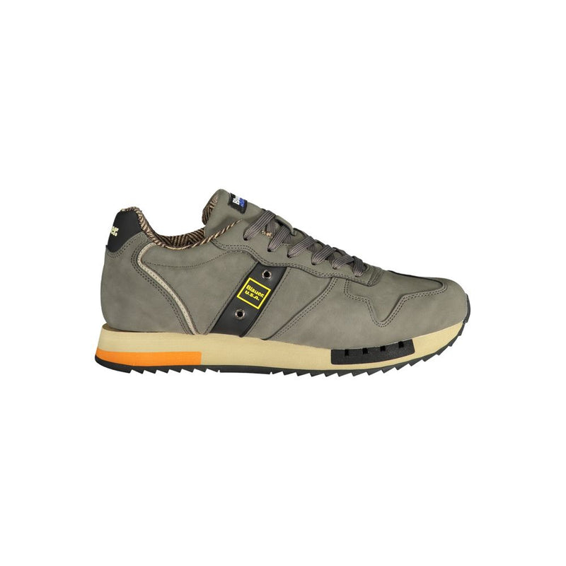 Gray Polyester Sneaker