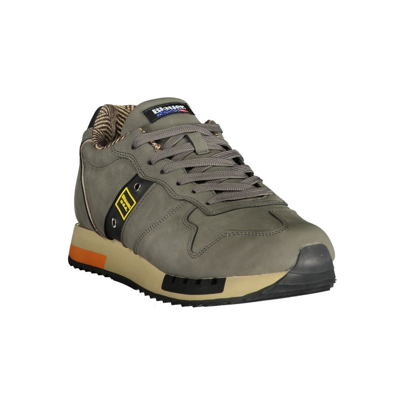 Gray Polyester Sneaker