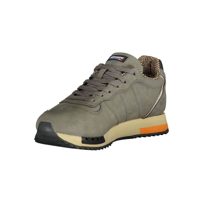 Gray Polyester Sneaker