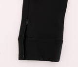 Elegante schwarze Stretchhose mit hoher Taille