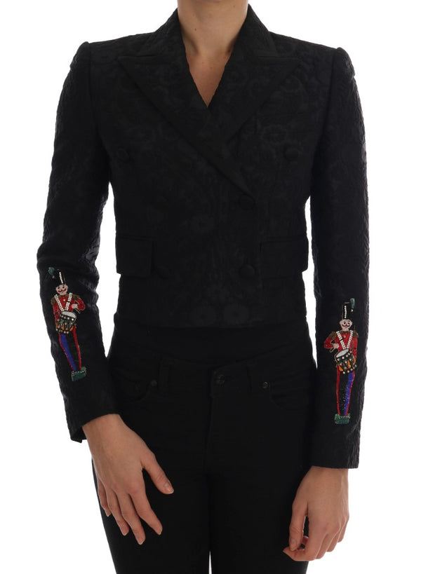 Chaqueta de blazer de cristal floral encantada