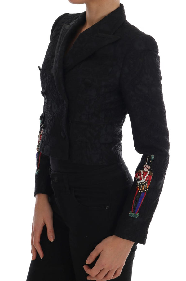 Chaqueta de blazer de cristal floral encantada