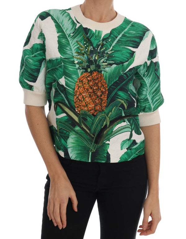 Maglione paillettes tropicale - Lush Greenery Edition