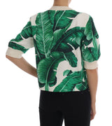 Tropischer Paillettenpullover - Lush Greenery Edition