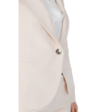 Beige Polyester Suits & Blazer