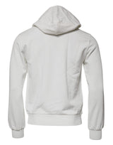 White Caesar Cotton Hooded Pullover Sweater