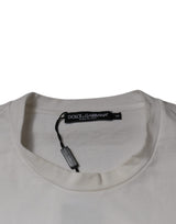 White DG Logo Crew Neck Short Sleeves T-shirt