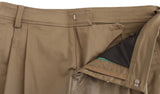 Eleganti pantaloni in forma dritta del comfort verde